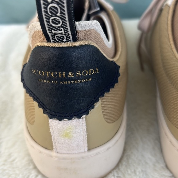 NWT Scotch & Soda Multi Sand Plakka Sneakers Men's Size 9.5 Leather Luxury - Picture 6 of 8